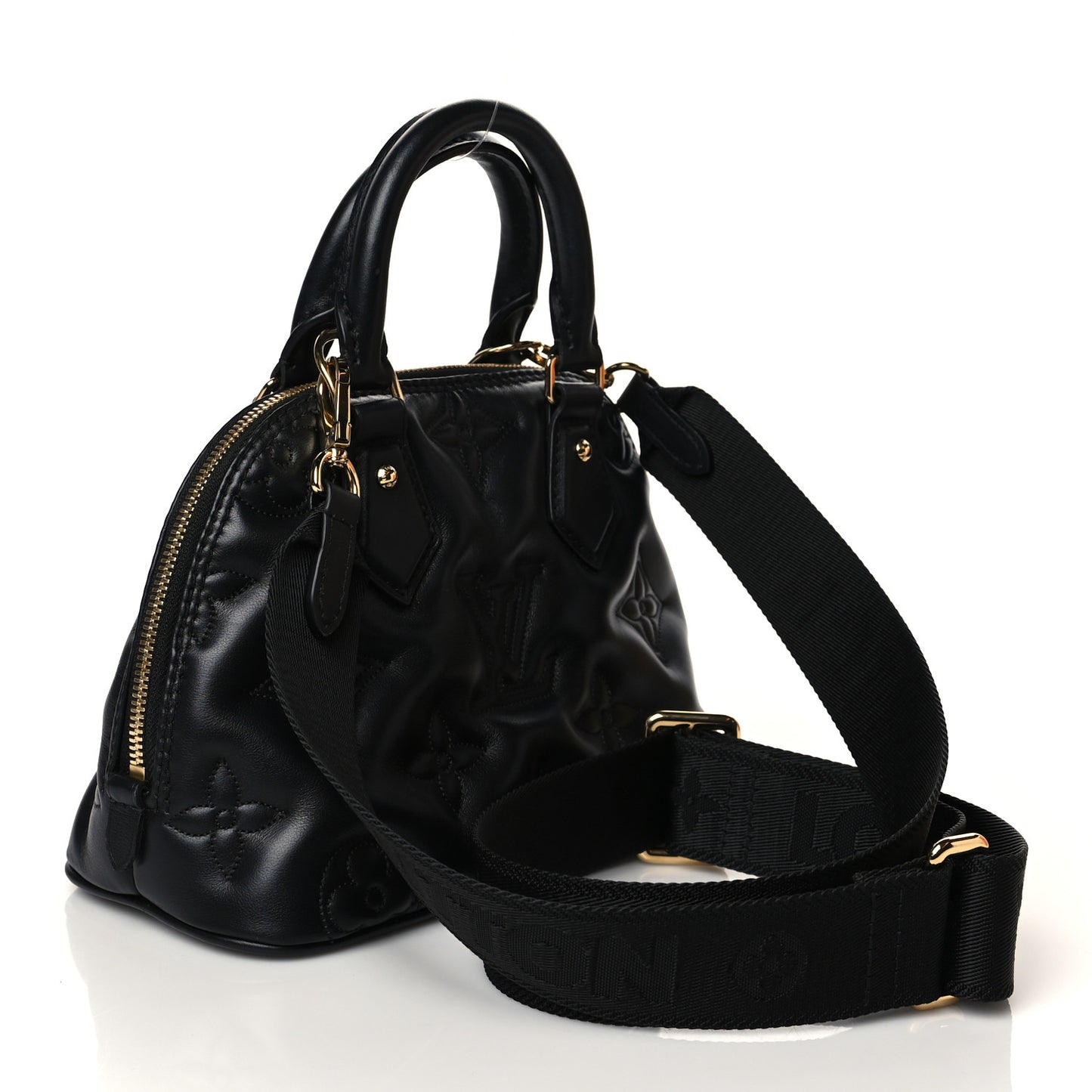 Calfskin Bubblegram Alma BB Black