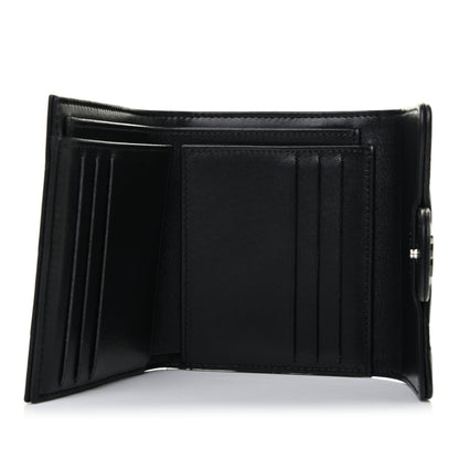 Chanel Lambskin Quilted Compact Flap Wallet So Black 4 of 6