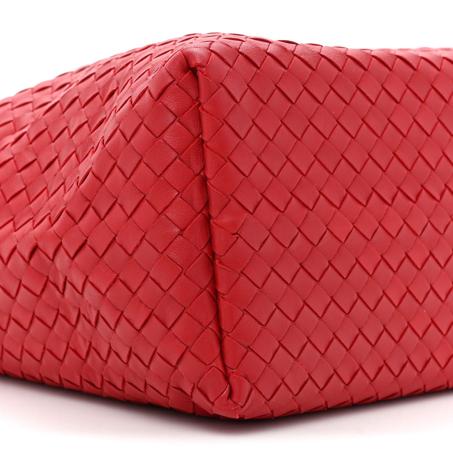 Nappa Intrecciato Bella Tote Red