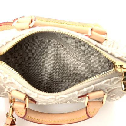 Louis Vuitton Jacquard Monogram Embleme Nano Speedy Peuplier 5 of 11