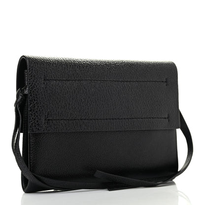 Valentino Garavani Calfskin VRing Clutch Black 3 of 5
