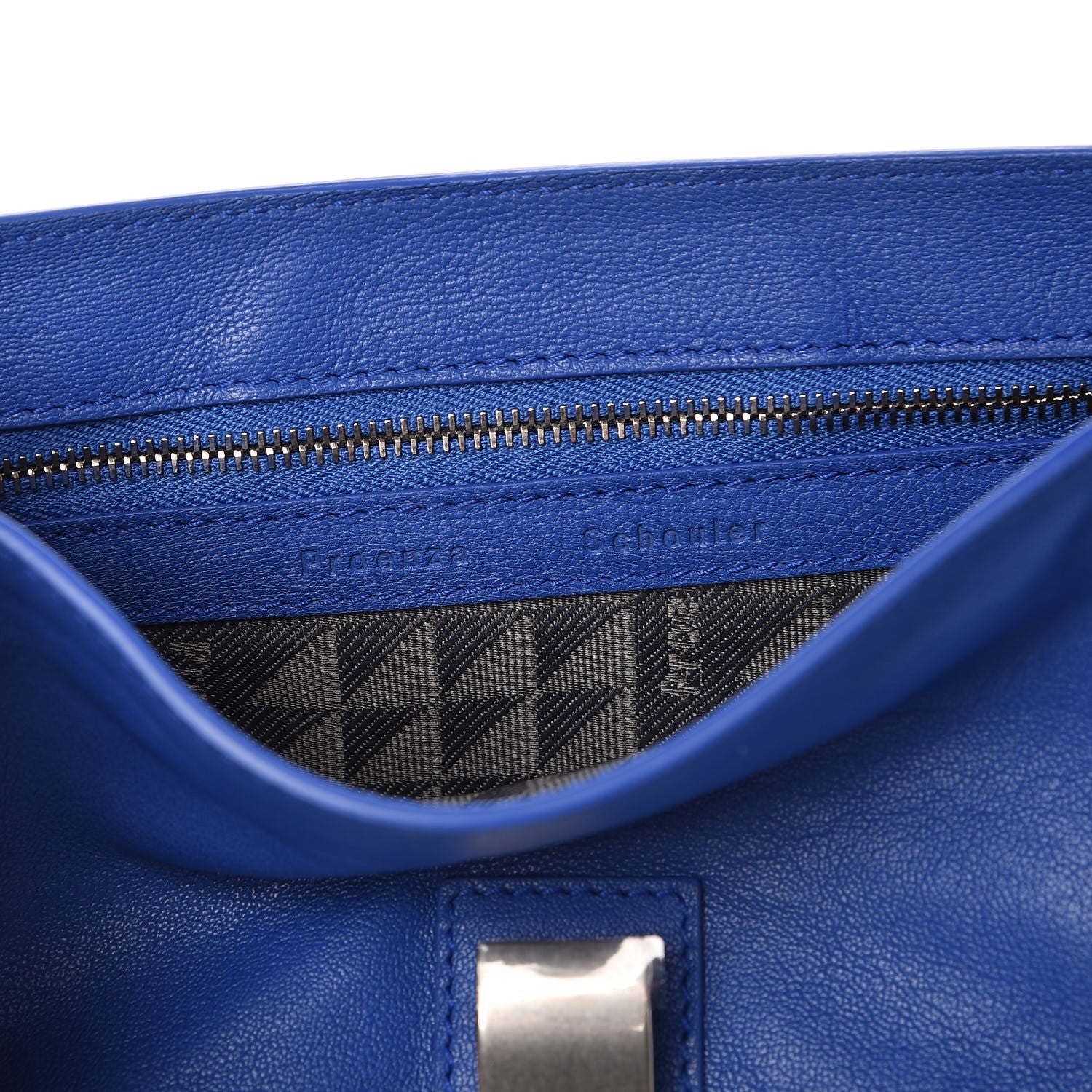 Proenza Schouler Lambskin PS1 Mini Pouch Messenger Memphis Blue 8 of 8