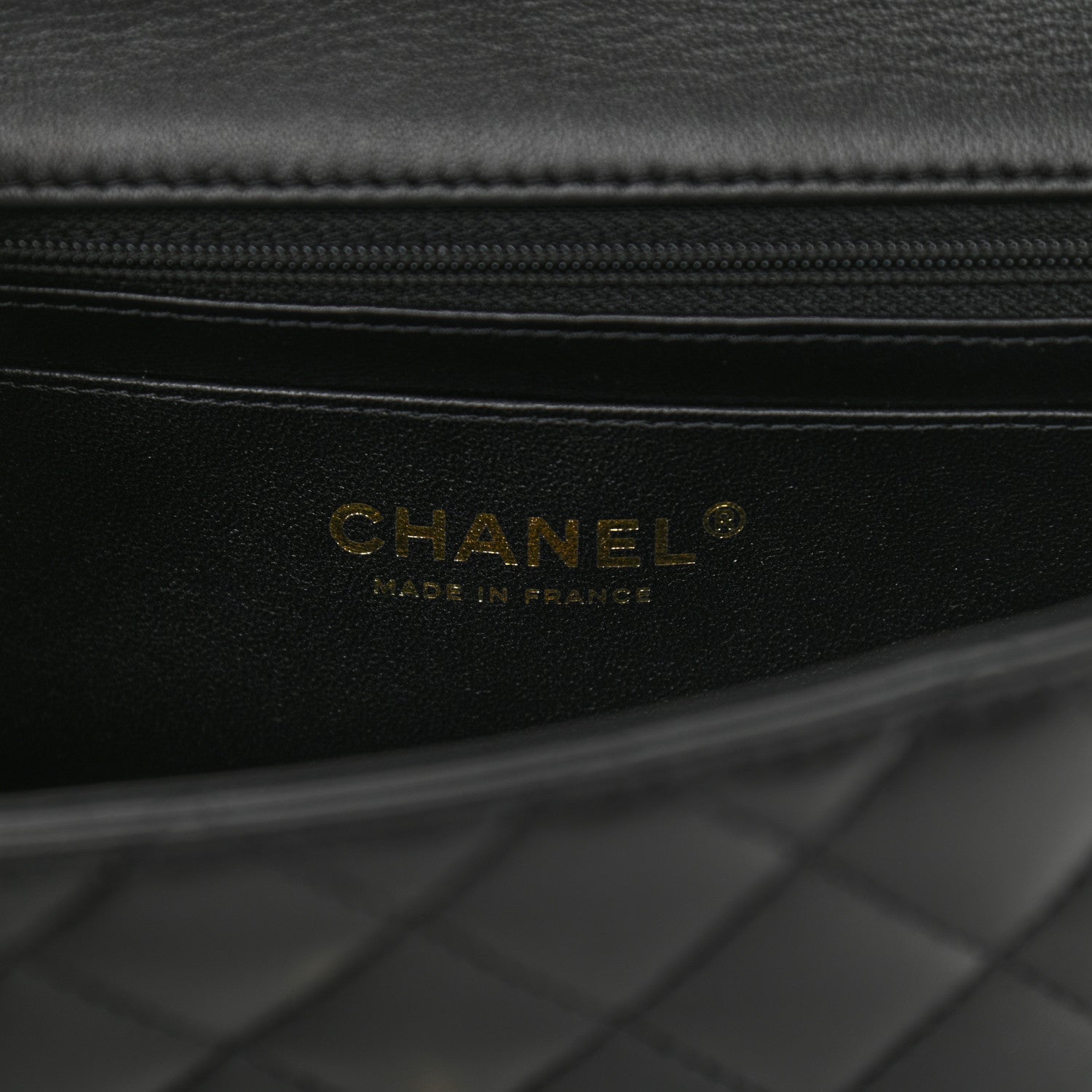 Chanel Lambskin Quilted Mini Top Handle Rectangular Flap Black 6 of 10