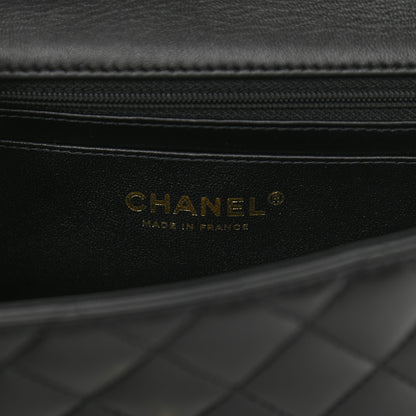 Chanel Lambskin Quilted Mini Top Handle Rectangular Flap Black 6 of 10