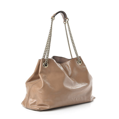 Gucci Patent Medium Soho Chain Shoulder Bag Dark Cipria 3 of 13
