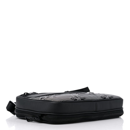 Louis Vuitton Calfskin Monogram 2054 Capsule Expandable Messenger Grey Black 4 of 8