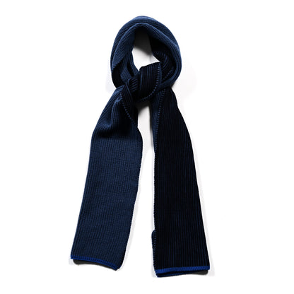 Louis Vuitton Wool Upside Down Scarf Navy Blue 1 of 3