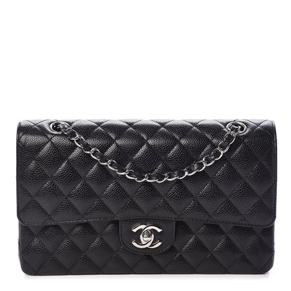 Chanel Caviar Quilted Medium Double Flap Black 1 of 9