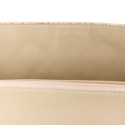 Chanel Caviar Quilted Jumbo Single Flap Beige Clair 12 of 12