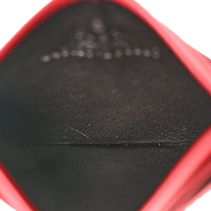 Gucci Calfskin Matelasse GG Marmont Card Holder Hibiscus Red 5 of 10