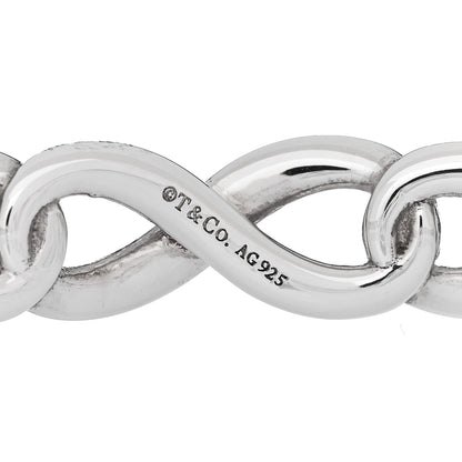 Tiffany Sterling Silver Infinity Bangle Bracelet 3 of 5