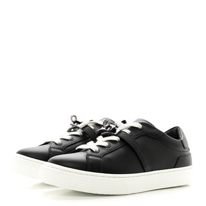 Hermes Calfskin Day Sneakers 35.5 Black 3 of 9