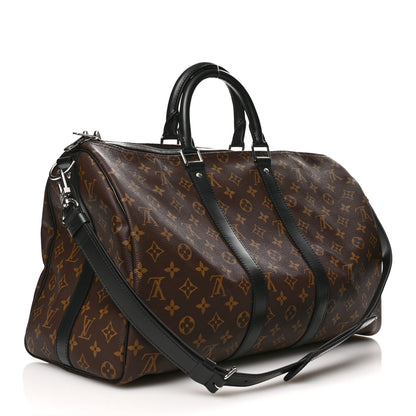 Louis Vuitton Monogram Macassar Keepall Bandouliere 45 2 of 10
