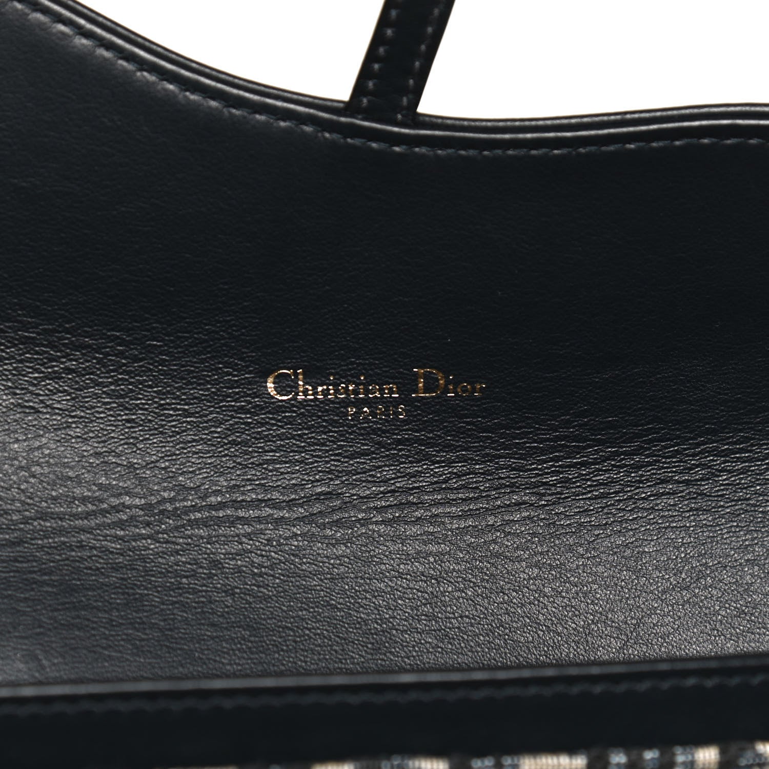 Christian Dior Oblique Saddle Chain Long Wallet Blue 7 of 13