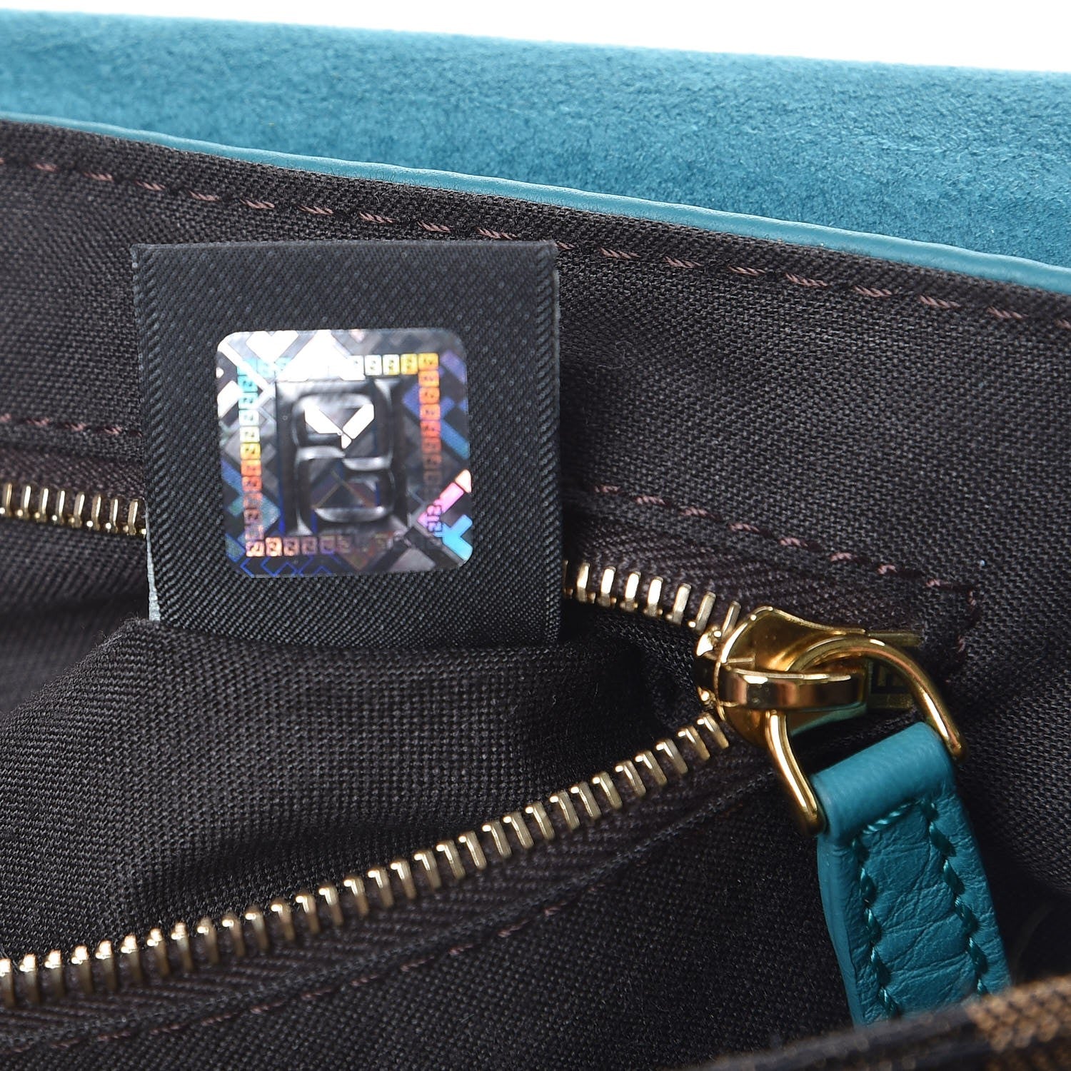 Fendi Vitello Pequin Embossed Small Claudia Shoulder Bag Jungle 9 of 19