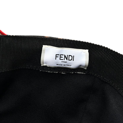 Fendi Canvas FF Reloaded Baseball Hat Tobacco Red 8 of 9
