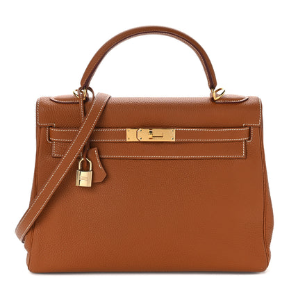 Hermes Togo Kelly Retourne 32 Gold 1 of 13