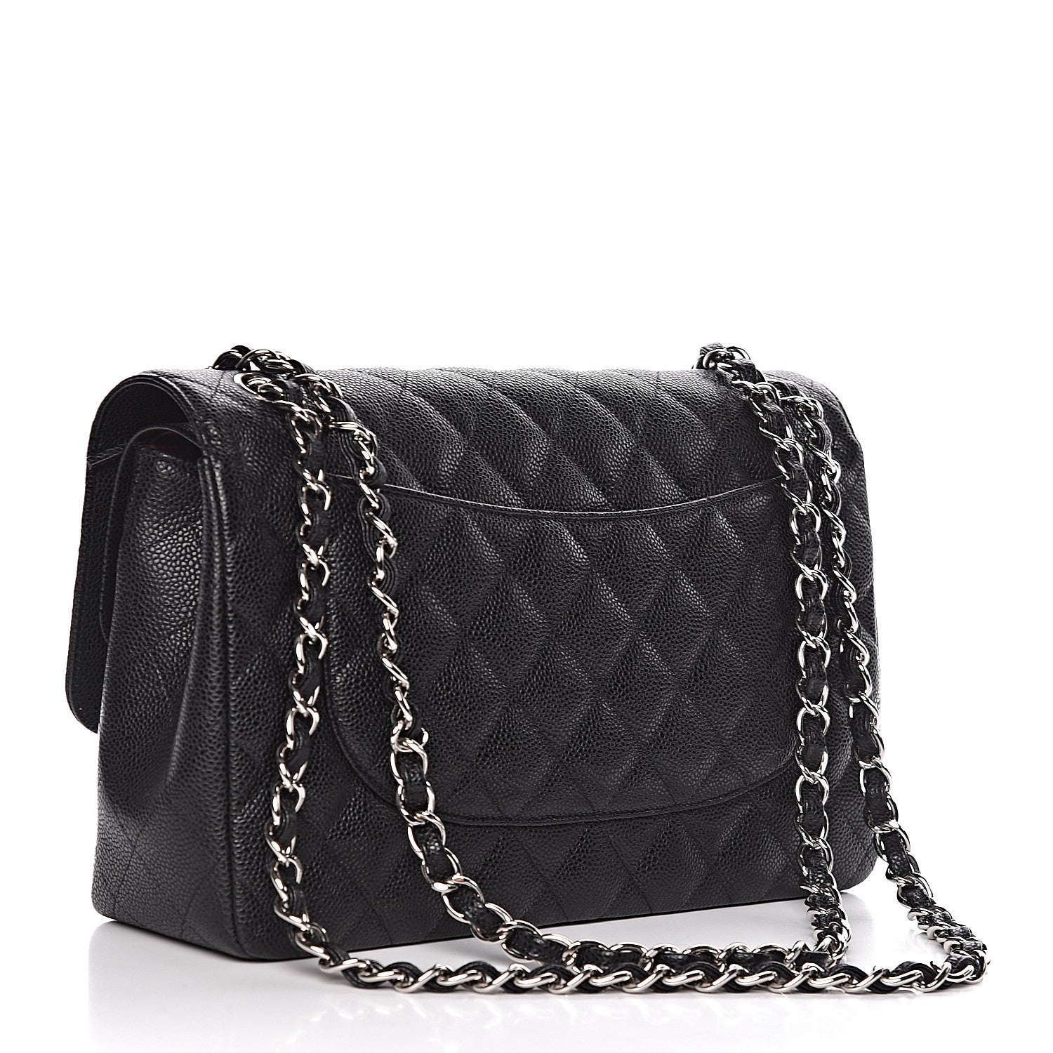 Chanel Caviar Quilted Jumbo Double Flap Black 3 of 11