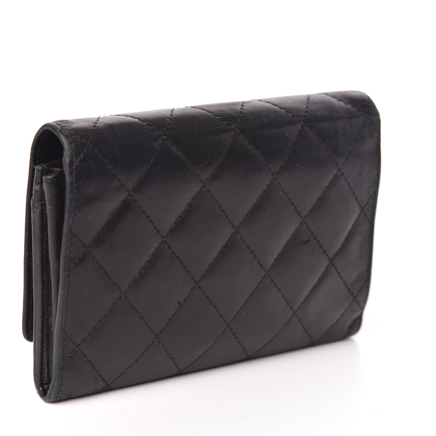 Chanel Calfskin Quilted Cambon Flap Wallet Black 3 of 15