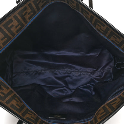 Fendi Zucca Love Life Liberty Medium Roll Tote Tobacco Multicolor 5 of 16