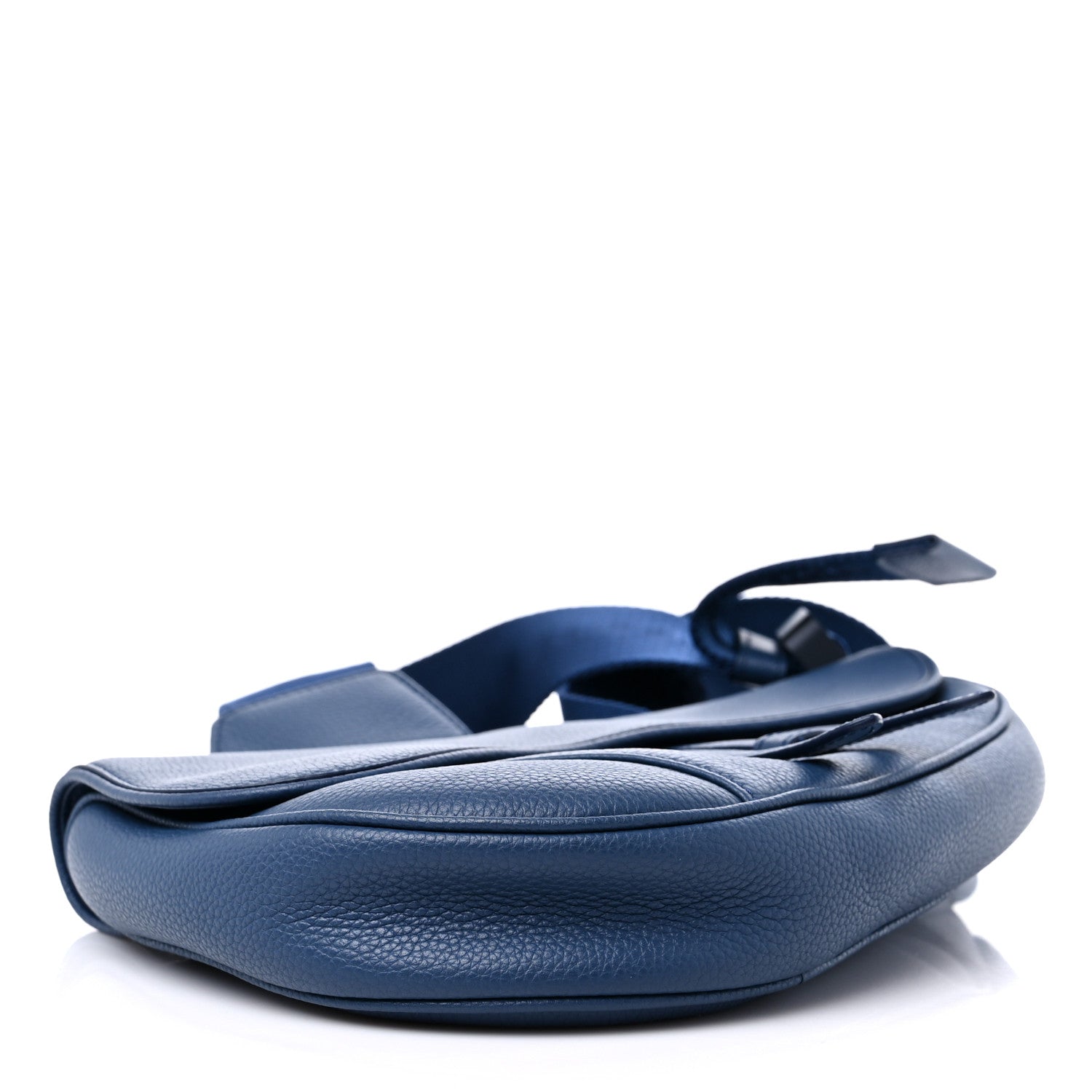 Christian Dior Calfskin Mens Saddle Bag Blue 4 of 8