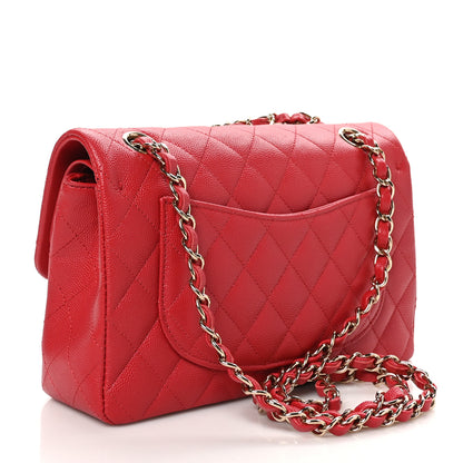 Chanel Caviar Quilted Small Double Flap Red 3 of 11