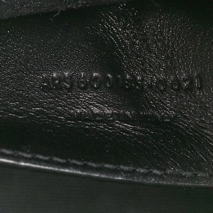 Saint Laurent Grain De Poudre Textured Mixed Matelasse Triquilt Medium Monogram Monochrome Satchel Black 9 of 12