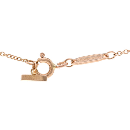 Tiffany 18K Rose Gold Small T Smile Pendant Necklace 4 of 4