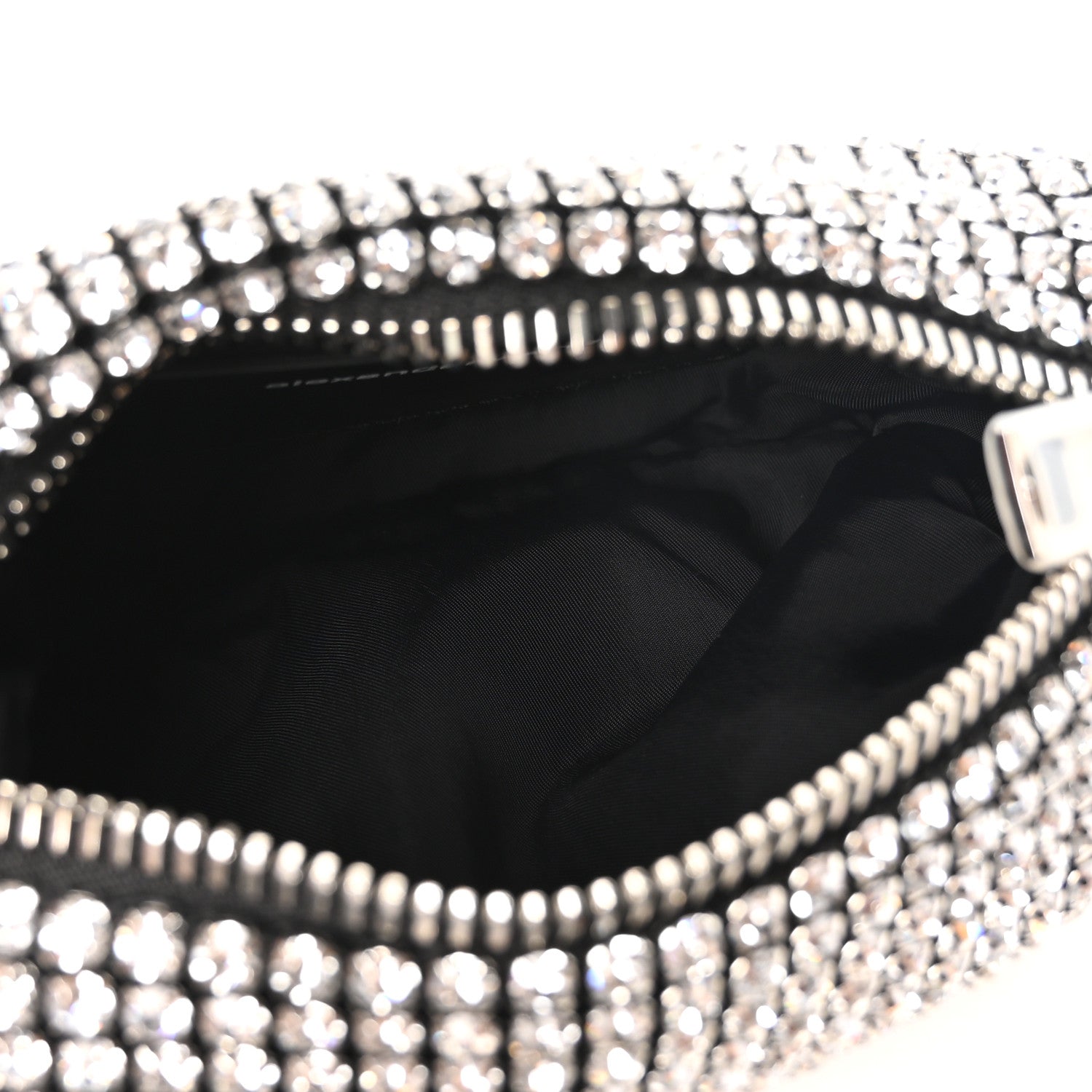 Alexander Wang Mesh Crystal Rhinestone Mini Heiress Pouch Silver 5 of 11
