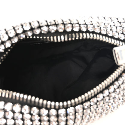 Alexander Wang Mesh Crystal Rhinestone Mini Heiress Pouch Silver 5 of 11