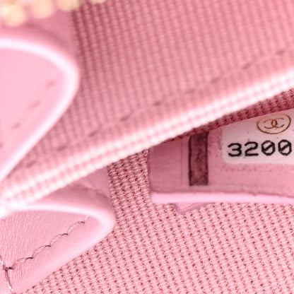 Chanel Lambskin Quilted Mini Lacquered Chain Clutch Pink 7 of 11