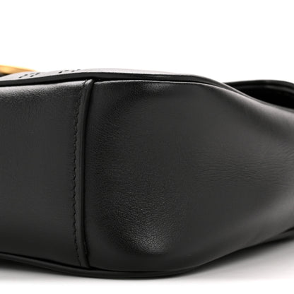 Gucci Calfskin Matelasse Small GG Marmont Shoulder Bag Black 10 of 11