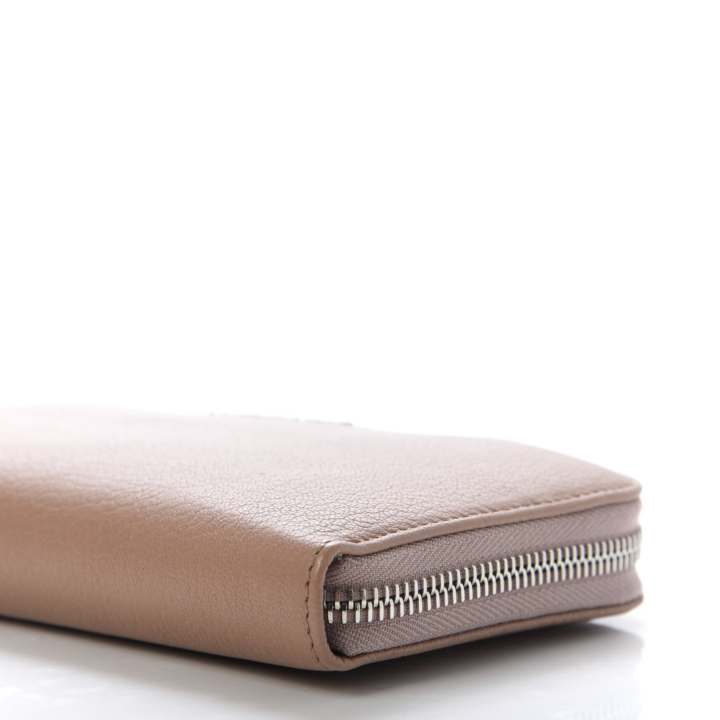 Sugar Goatskin Pandora Zip Around Wallet Beige