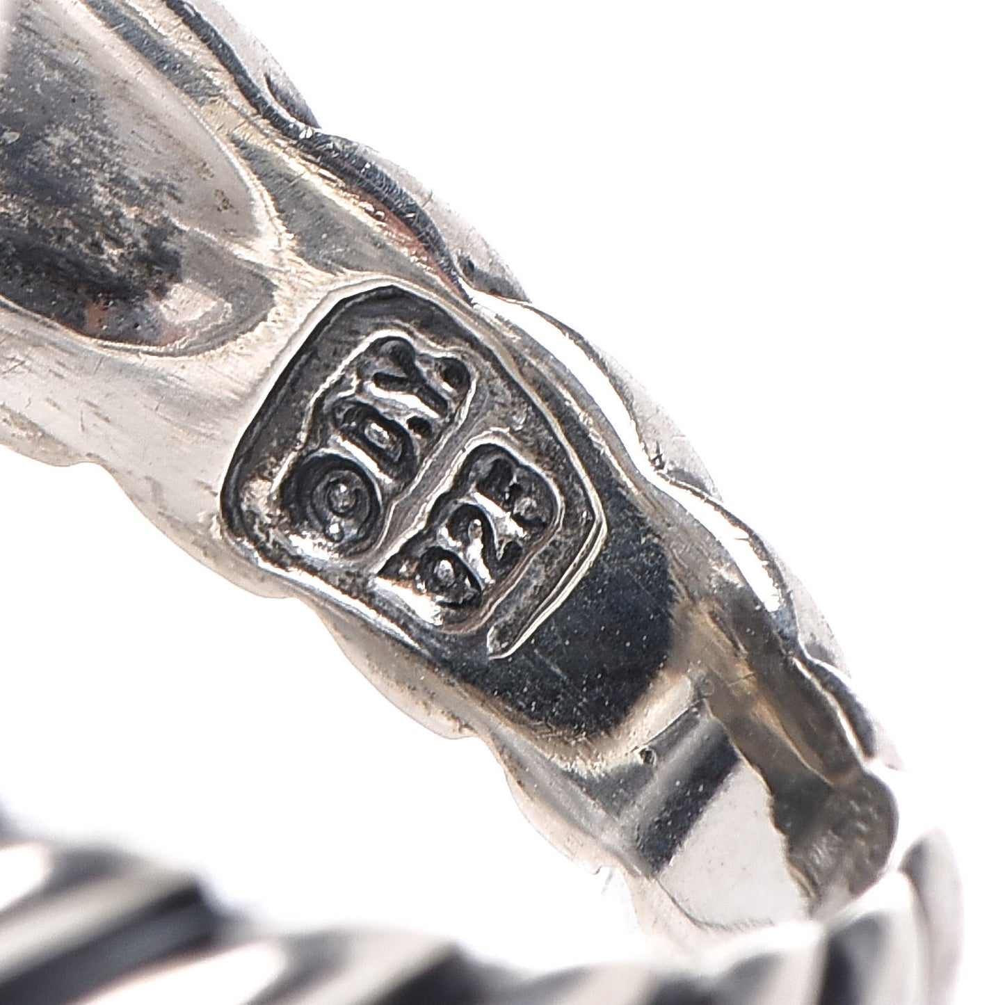 Sterling Silver Diamond Black Onyx Bypass Cable Ring 52 6