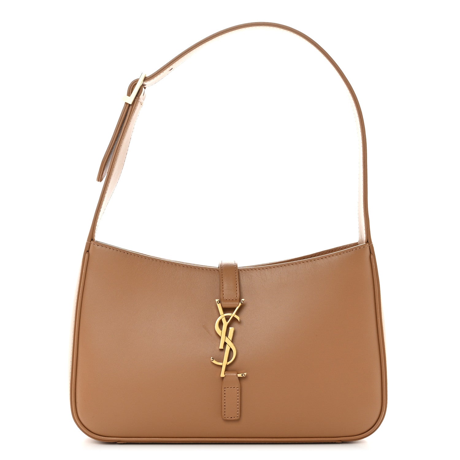 Saint Laurent Smooth Calfskin Le 5 A 7 Hobo Brown 1 of 12