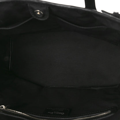 Christian Dior Coated Canvas Cannage Small Panarea Tote Black 5 of 10