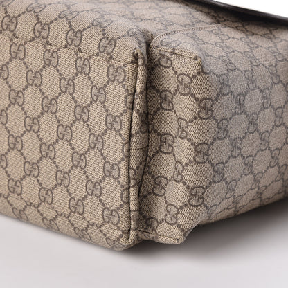 Gucci GG Plus Monogram Messenger Diaper Bag Dark Brown 11 of 12