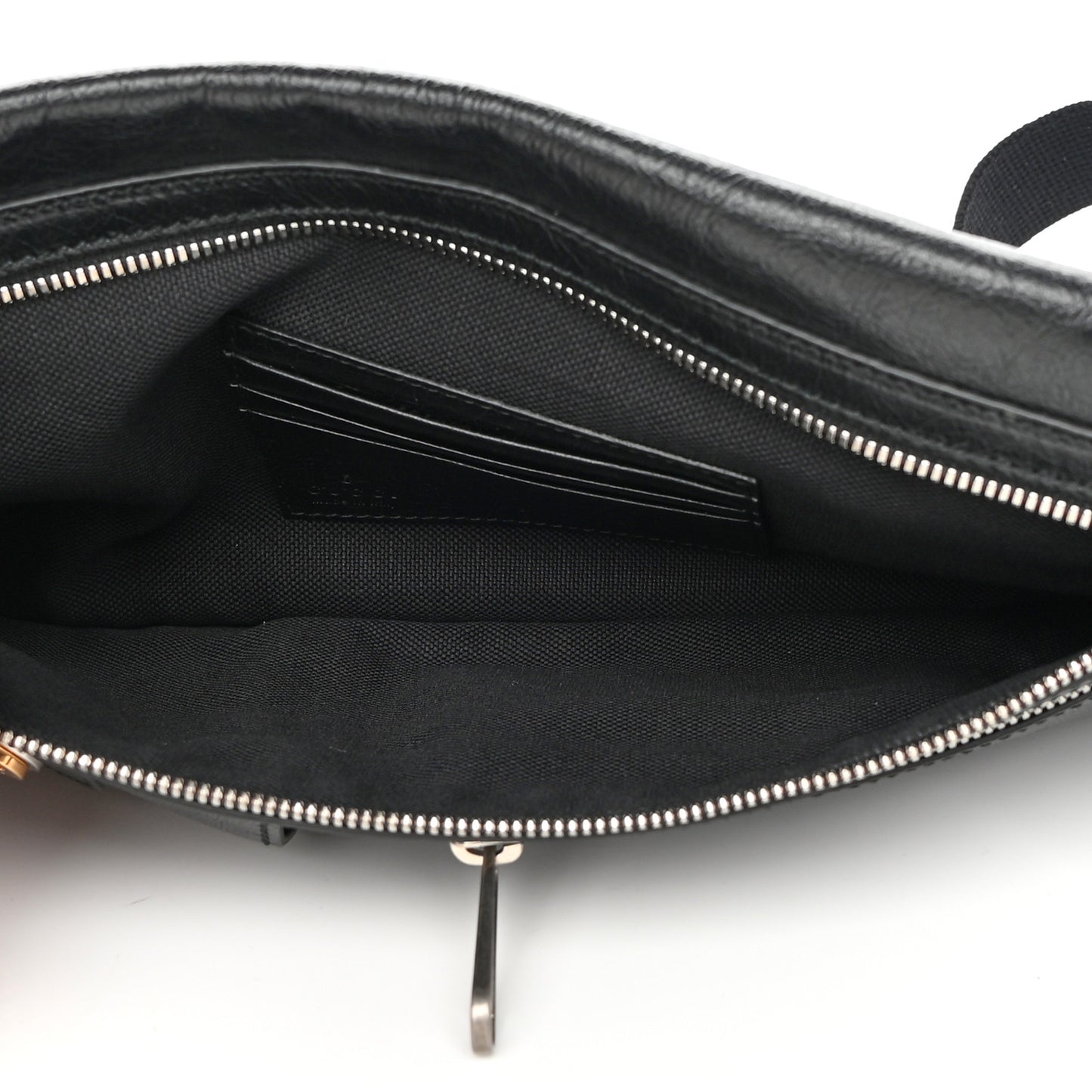 Fluffy Calfskin Morpheus Messenger Bag Black