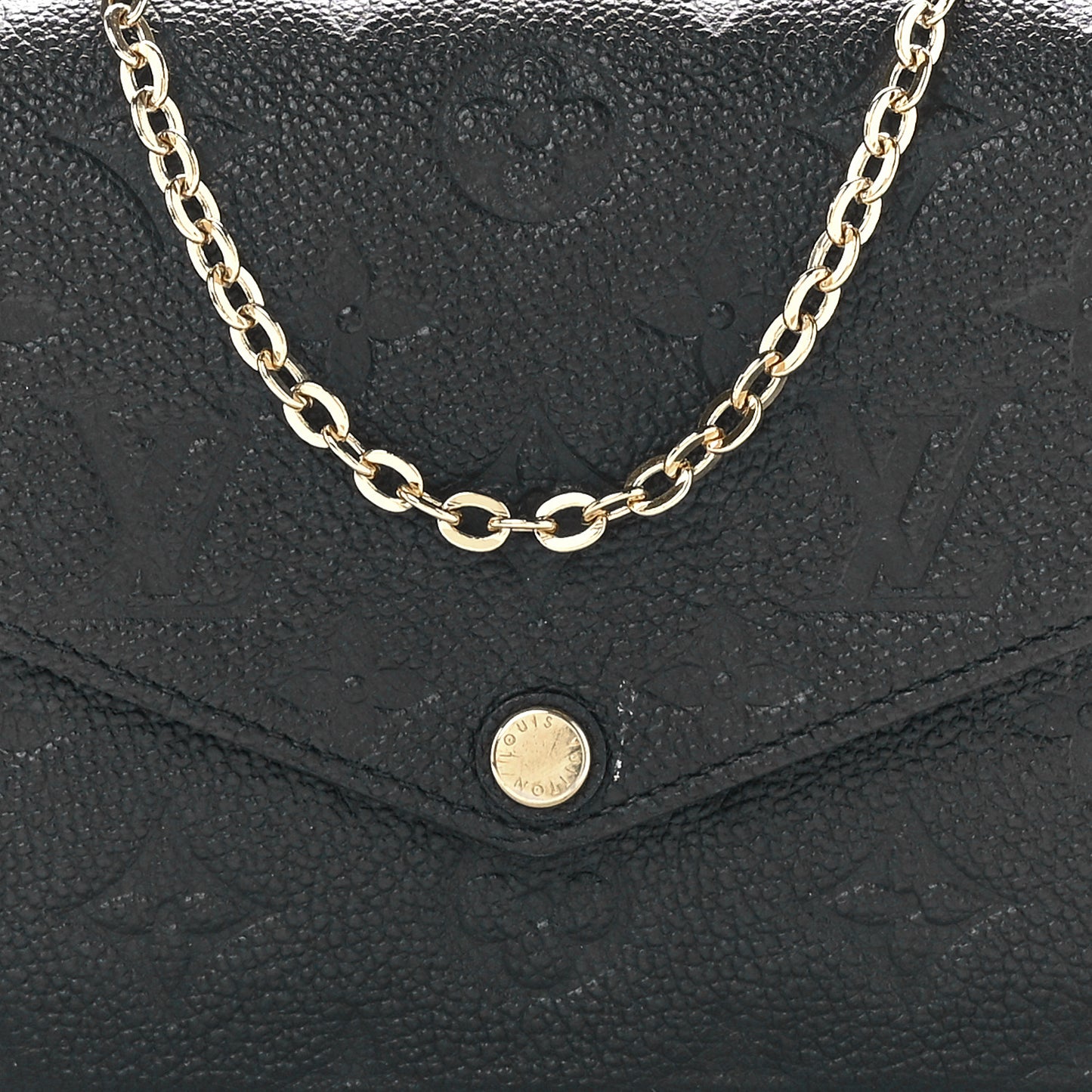 Empreinte Pochette Felicie Chain Wallet Black