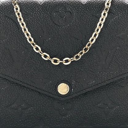 Louis Vuitton Empreinte Pochette Felicie Chain Wallet Black 12 of 16