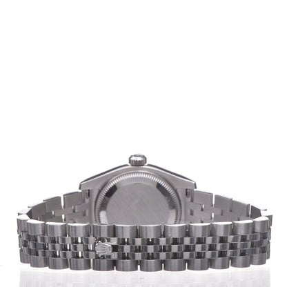 Rolex Stainless Steel 18K White Gold 26mm Oyster Perpetual Datejust Watch White Roman 179174 4 of 7