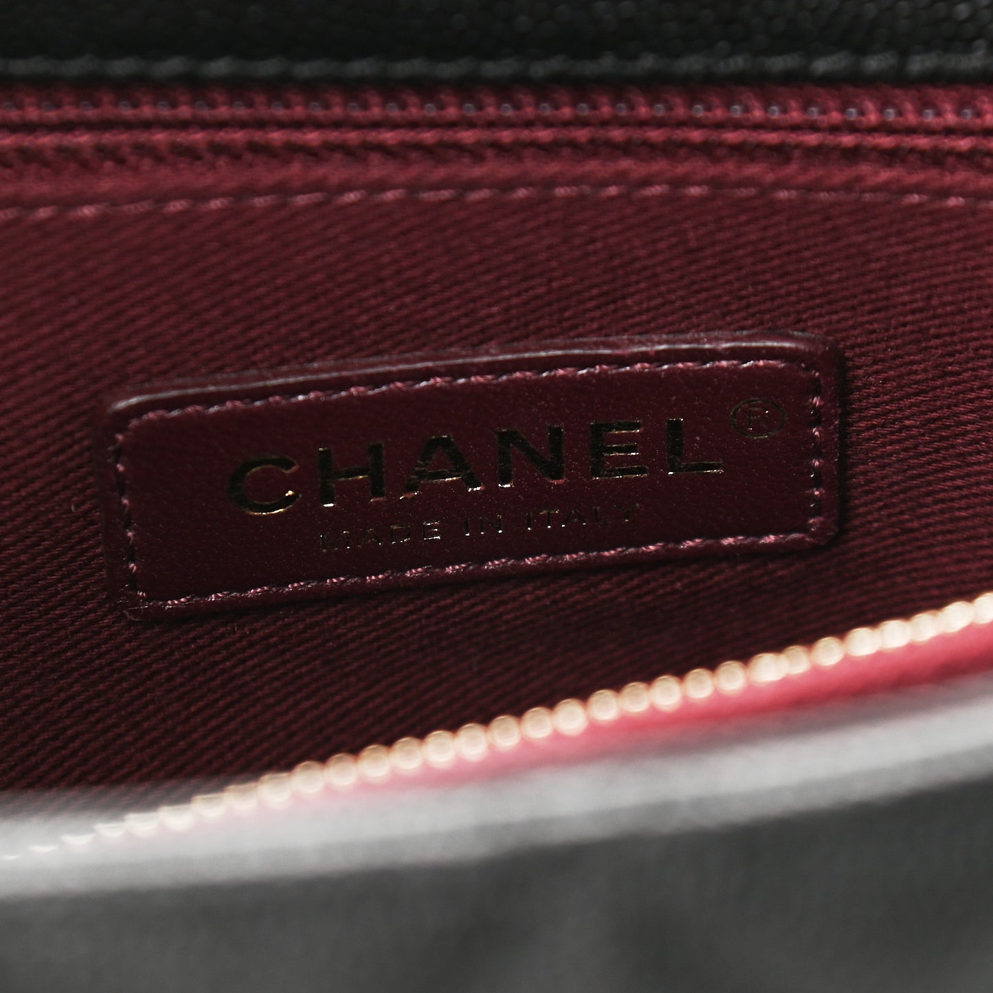 Caviar Quilted Small Coco Handle Flap Black