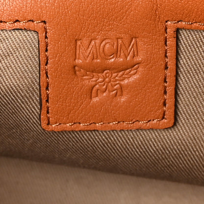 MCM Visetos Tracy Small Tote Cognac 6 of 8
