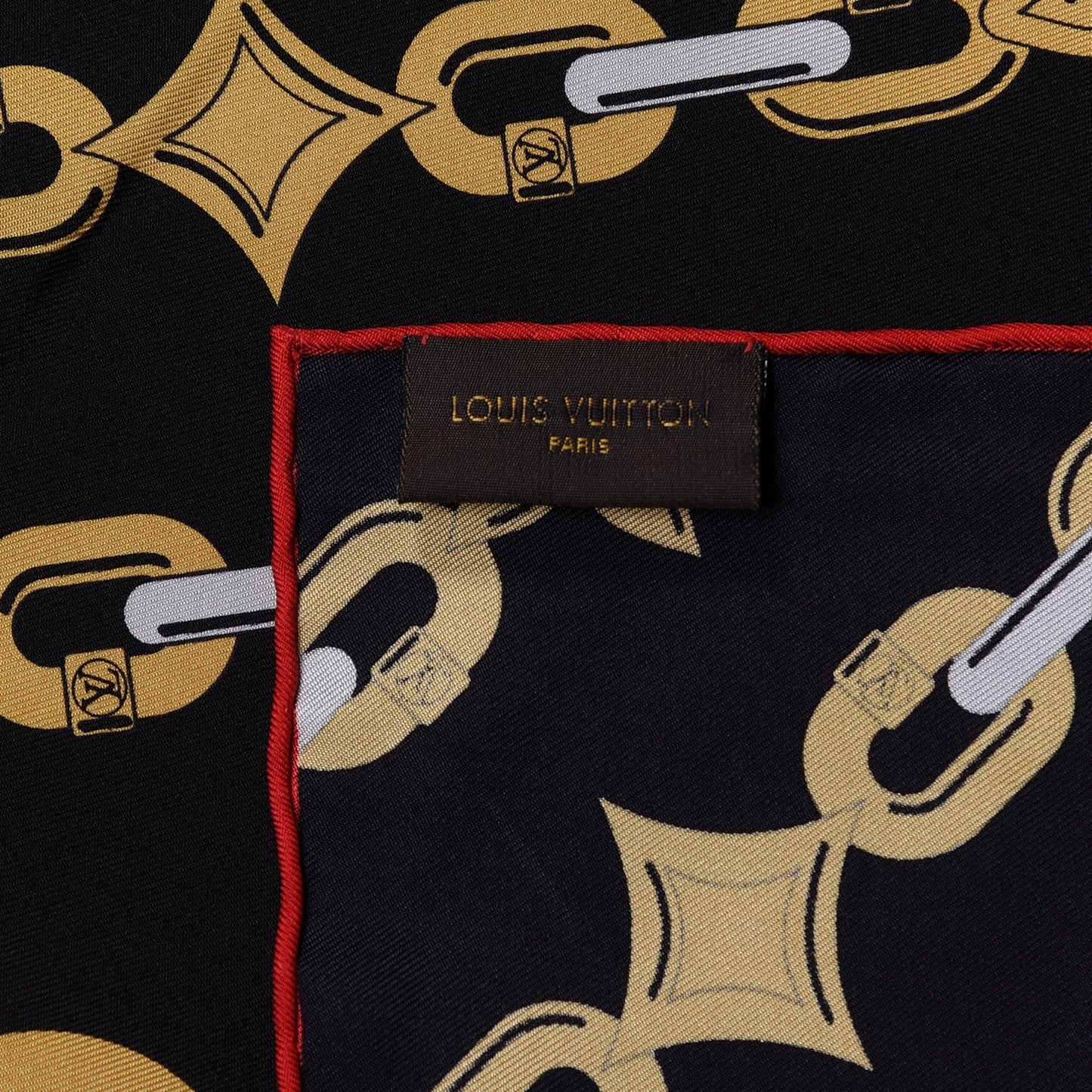 Silk Square Scarf Black