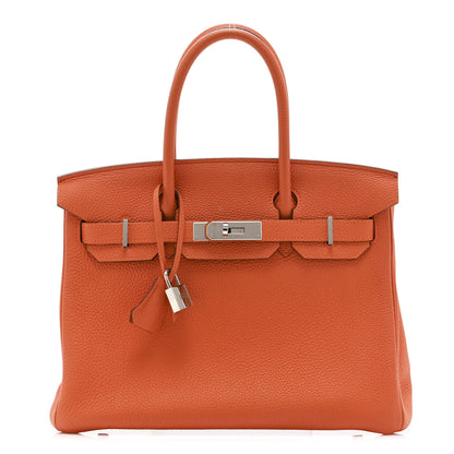 Hermes Togo Birkin 30 Orange 1 of 10