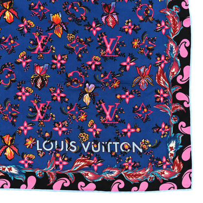 Louis Vuitton Silk Monogram Rendez-vous Square Scarf Turquoise 3 of 3