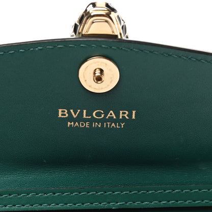 Bulgari Calfskin Mini Serpenti Forever Flap Clutch Emerald Green 5 of 6