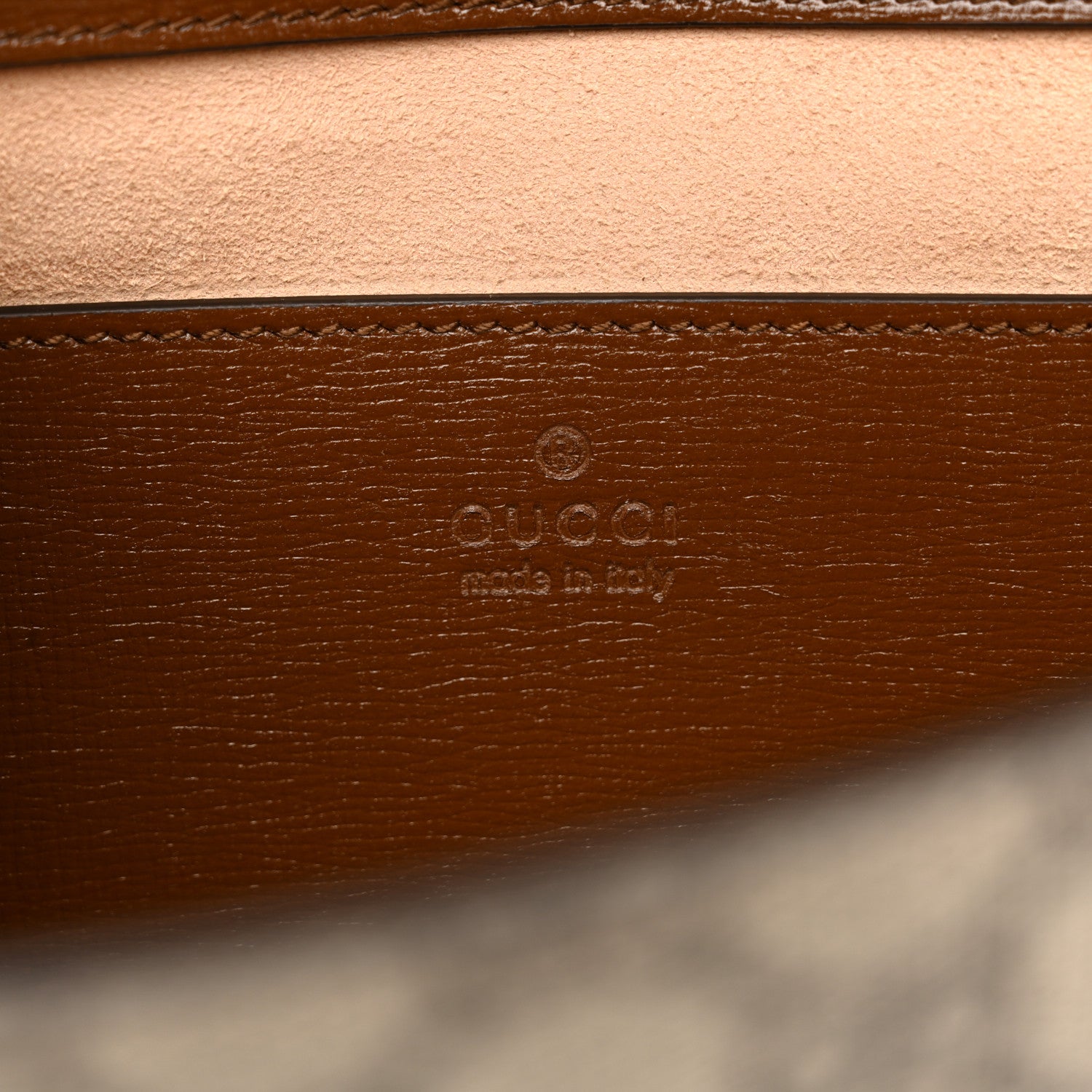 Gucci GG Supreme Monogram Azalea Calfskin Web Small Horsebit 1955 Crossbody Bag Beige Ebony Brown Sugar 6 of 10