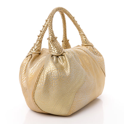 Fendi Nappa Nuvolata Bimetal Spy Oro Argento 3 of 14