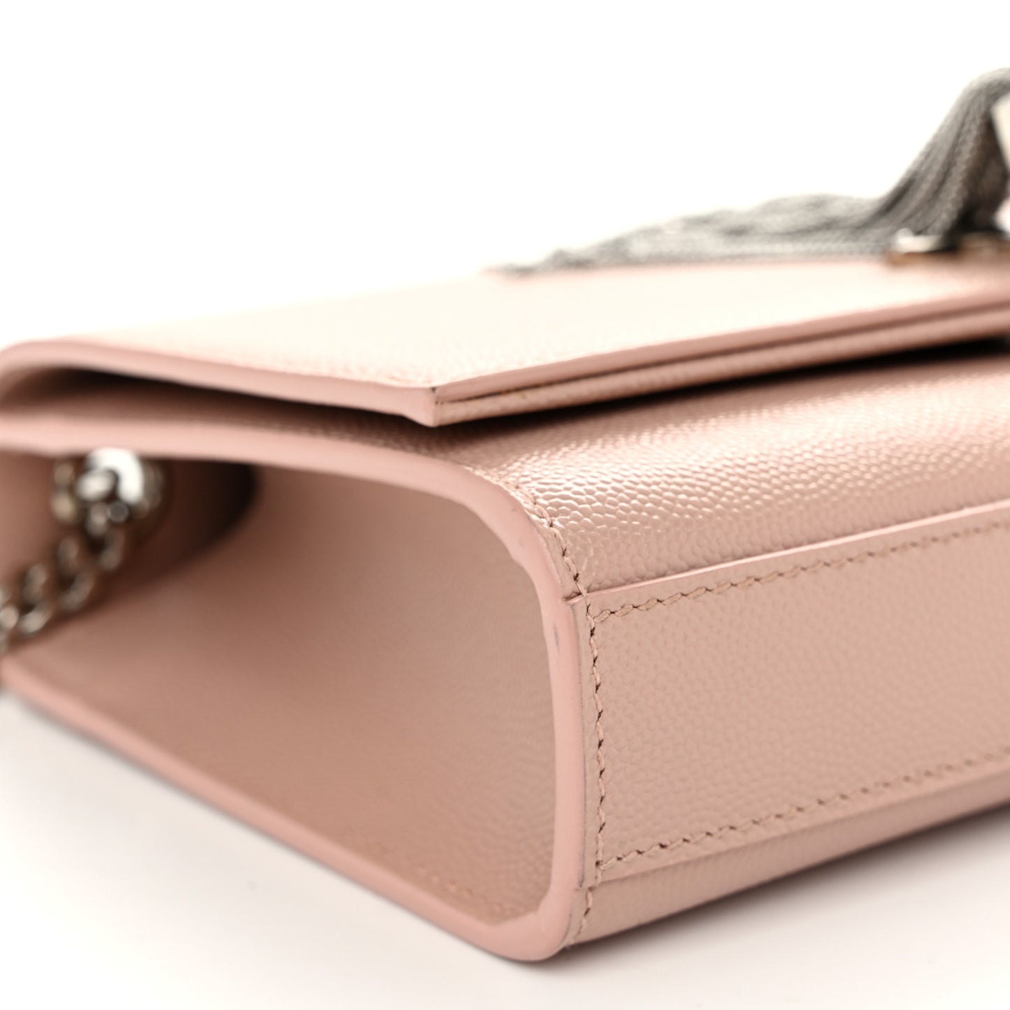 Grain De Poudre Small Classic Monogram Kate Tassel Satchel Pale Pink